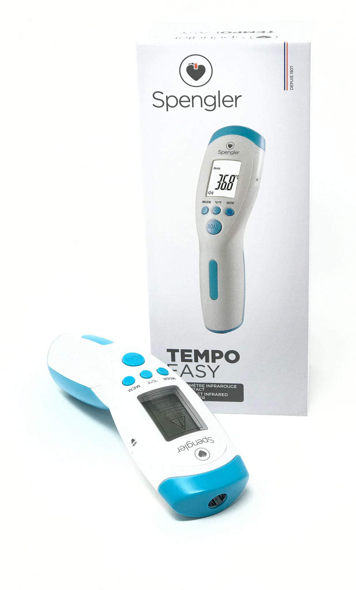 Thermomètre sans contact tempo easy spengler